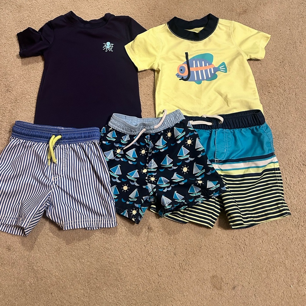 5 piece lot of boys swim (boys swim bundle)